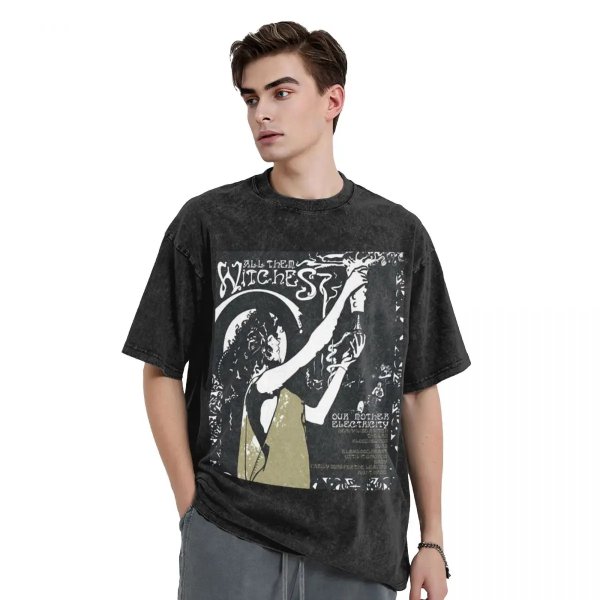 

All Them Witches - Our Mother Electricity T-Shirt T-Shirt new edition sweat vintage graphic tee Men's cotton t-shirt