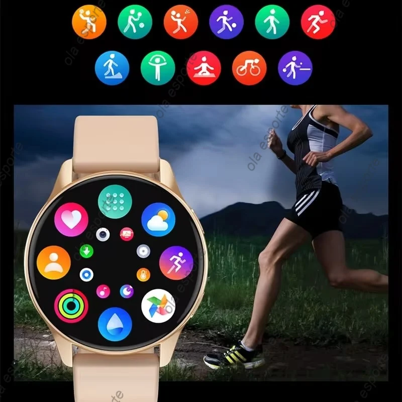 2024New Galaxy Smartwatch 6 Men\'s Full Touch Blood Pressure Blood Oxygen Bluetooth Call Smart Watch Men Women For iphone Samsung