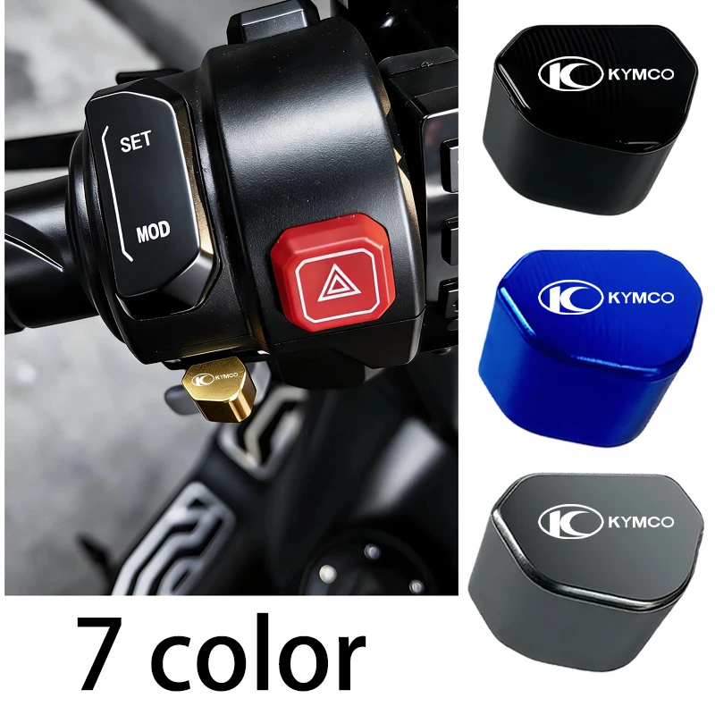 

Mototcycle CNC Switch Button Turn Signal Switch Key cap For Kymco Xciting 300 Downtown 125I 200I 300I 350I Xtown 125 Aluminum