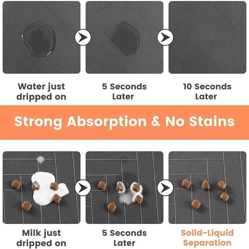 Pet Placemat Dog Food Bowl Mat Drinking Feeding Placemat For Dog Cat Quick Dry Mat Waterproof Pet Bowl Pad Feeder Mats