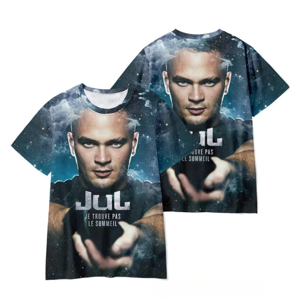 New T-Shirts JuL Rapper 3D Print Streetwear Men Women Fashion Hip Hop Oversized Short Sleeve T Shirt Male Tees Tops Man Clothing