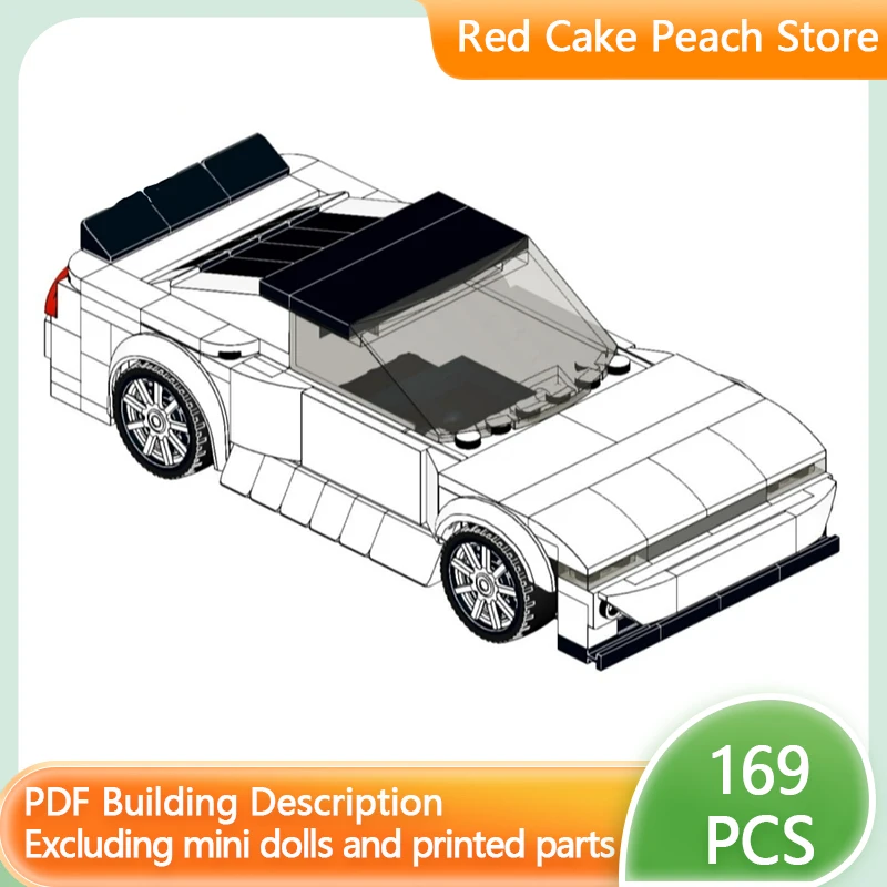 

Speed Racing Car Model MOC Building Bricks 180SX Sports Car With Bumper Modular Technology Children Holiday Gifts Assemble Toys