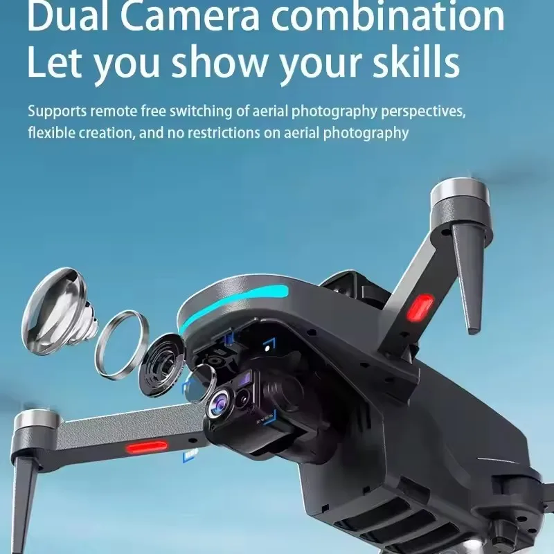 Optical Flow Hover Real 4K Obstacle Avoidance 3 Axis Gimbal Brushless GPS Return RC Drone FPV Drone  Remote Control Quadcopter