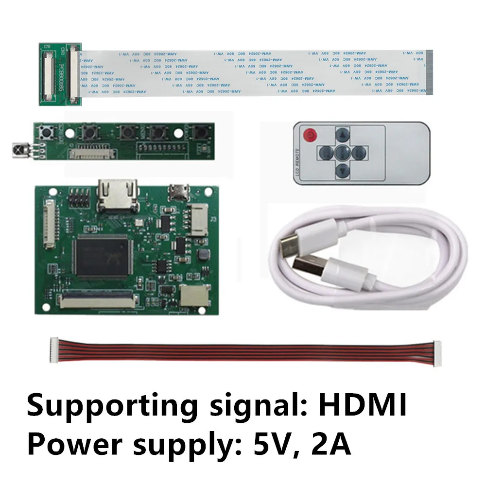 

LCD display screen Drive Control Board TTL 40Pin For 1024*768 HJ080IA-01E 32001395-00 HDMI VGA 2AV Driver Board