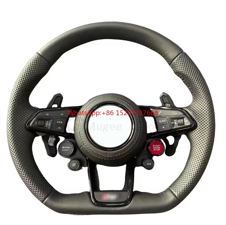 

Old to new R8 style steering wheel Suitable for S3 S4 S6 A4 A5 All series steering wheel modification carbon fiber all leather