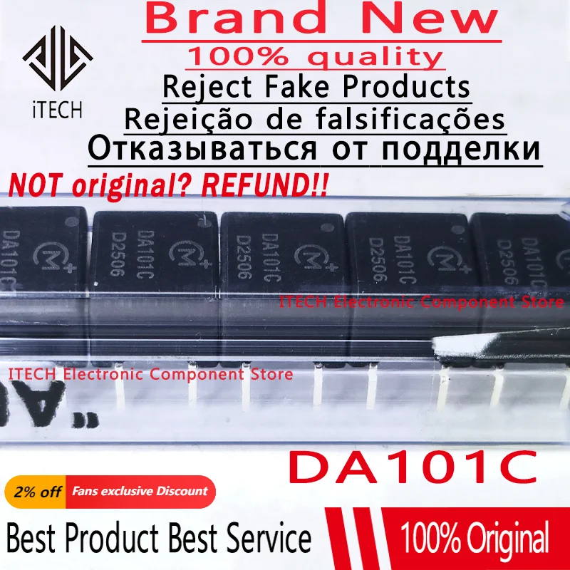

Новый и оригинальный чип DA101C DA101 DIP4 100%, в наличии 5 шт.