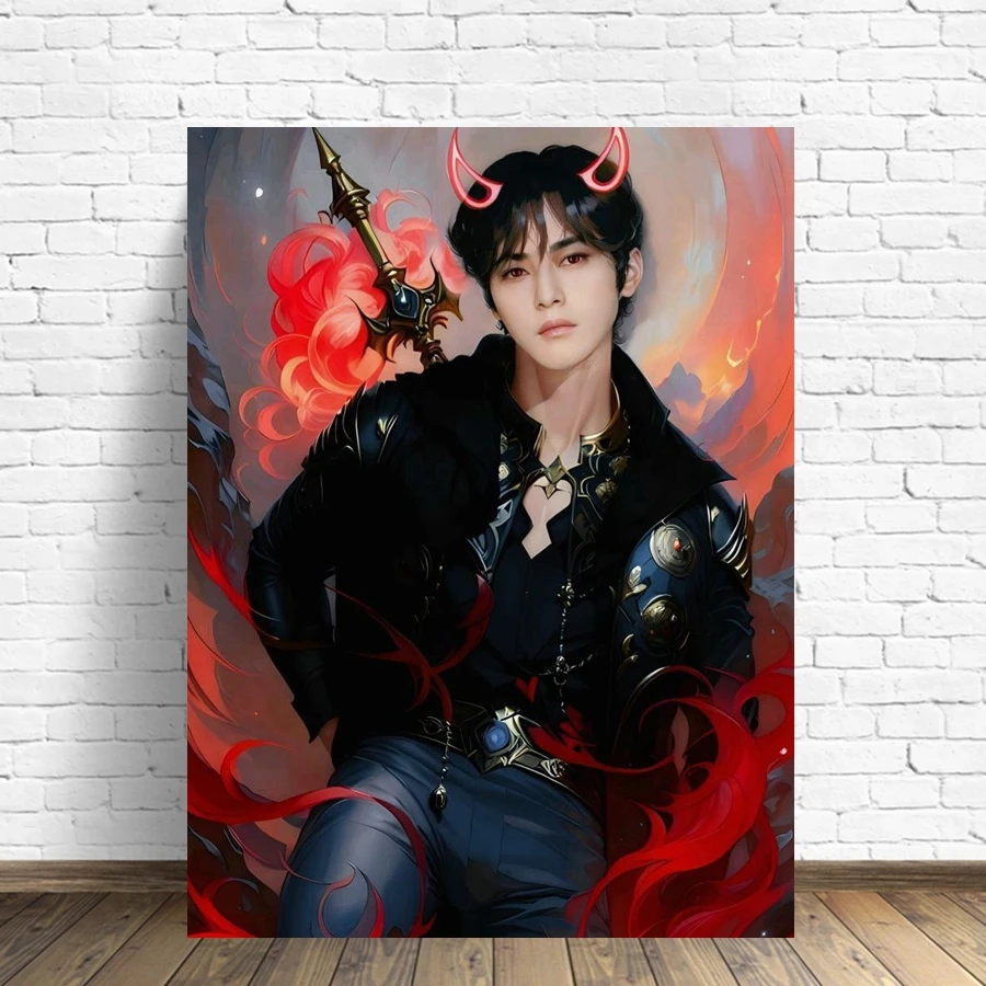 Stray Kids Kpop Hwang Hyun Jin 5d Diamond Painting Kits Diy Bang Chan Felix Lee Know Seung Min Photo Art Cross Stitch Room Decor