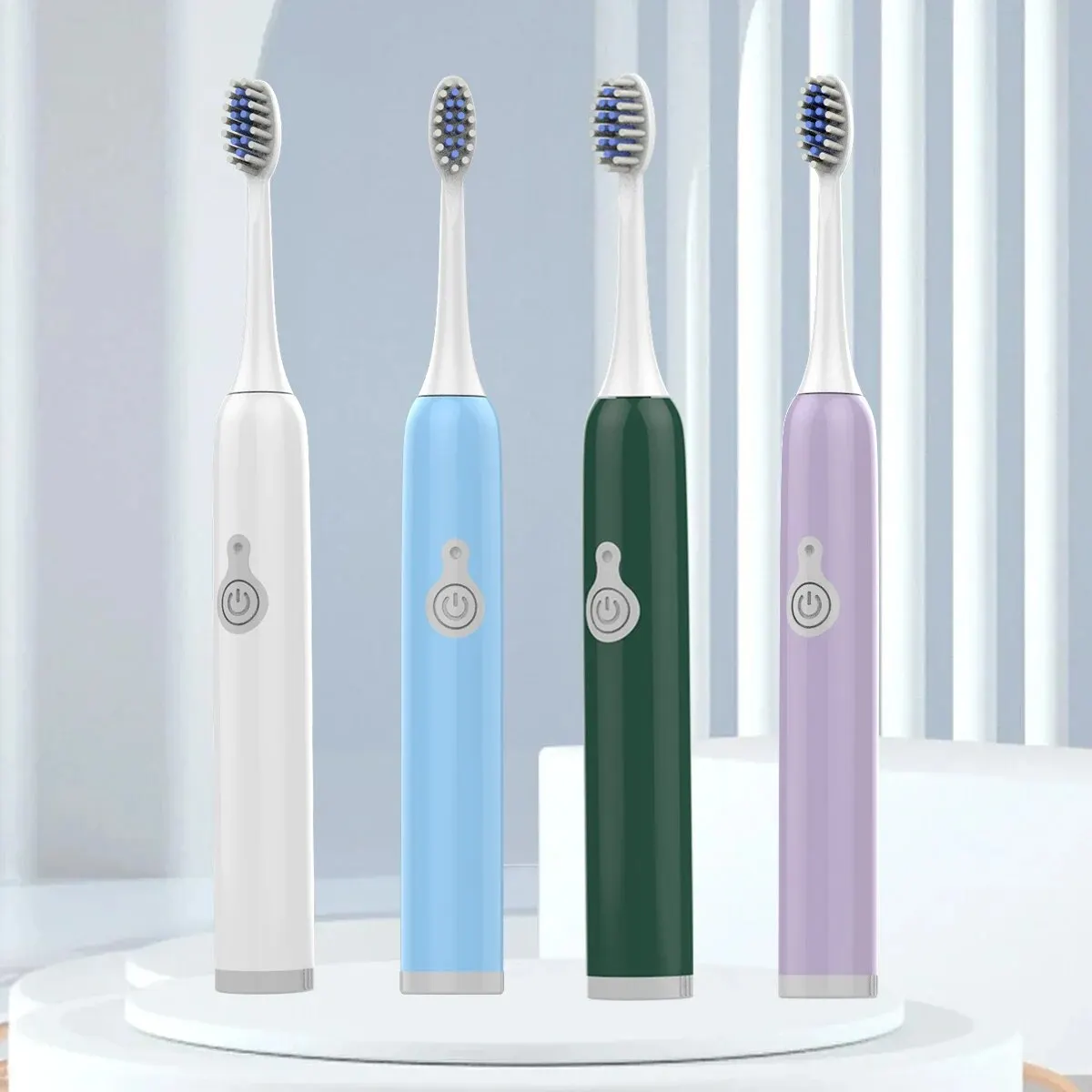 H1 Adult Electric Toothbrush Smart Brushing IPX7 Waterproof Replaceable Brush Head (Batteries Not Included)