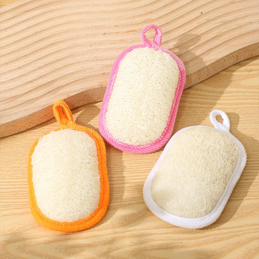 

Loofah Sponges Scouring Pads Kitchen Household Rags Dishcloths Eco-friendly Loofah Pulp Perfect Scouring Pads for Scrubbing POTS