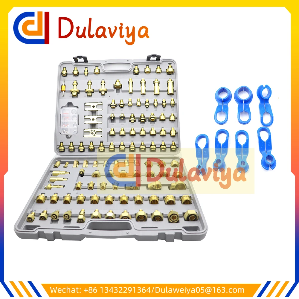 

Auto Air Conditioner Leak Test Adapter Leak Detection Tool For Engineering Truck Pipeline Leak Detection 114PCS Car Repair Tools