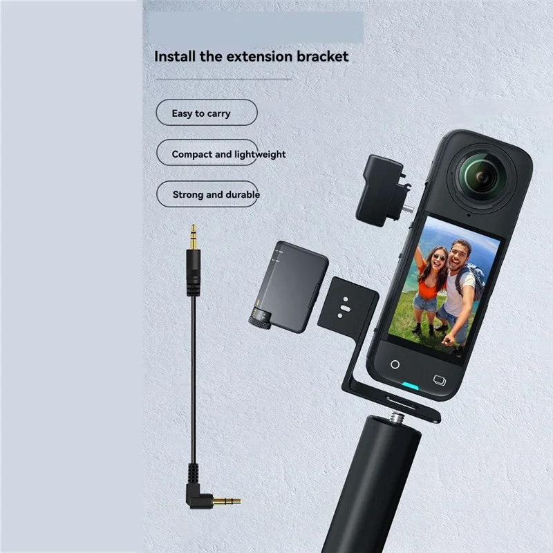 B04C-Onzichtbare Microfoon Koude Schoen Voor Insta360 X4/Djl Mic Mini Mic Adapter Camera Accessoires