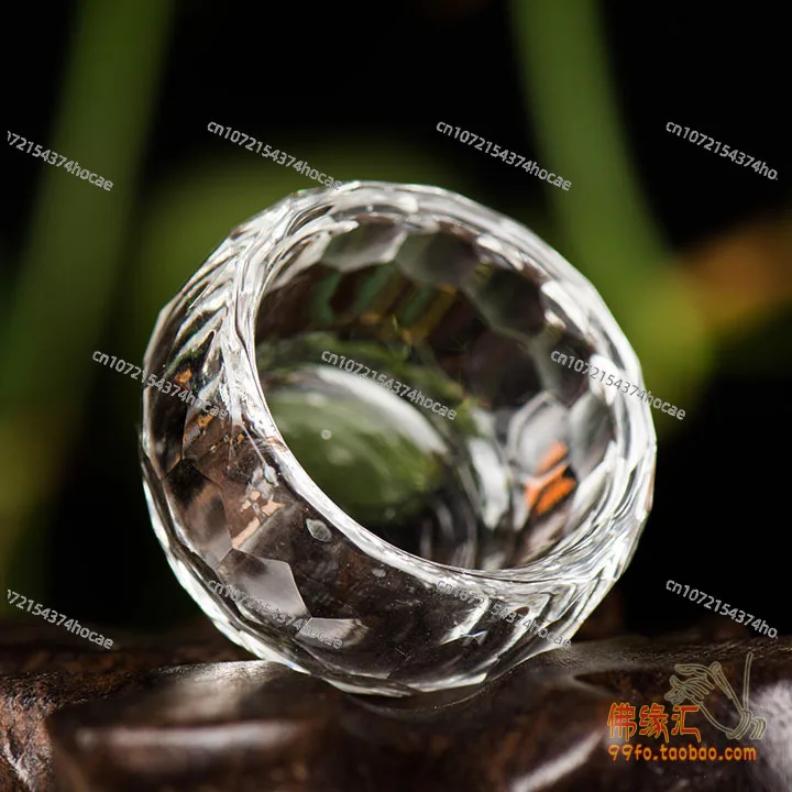 3.5Cm glass water supply bowl, holy water cup, white transparent eight supply cup, Buddha crystal cup