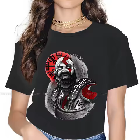 Perfect Graphic TShirt God Of War Kratos Printing Comfortable T Shirt Female Short Sleeve Special Gift Idea