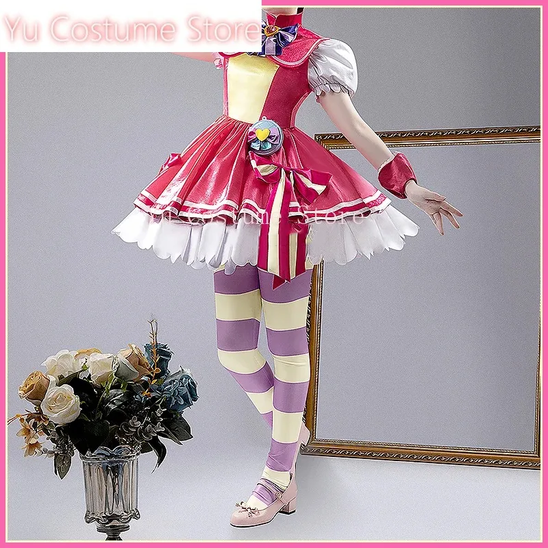 Yu Costume Anime Wonderful Precure! CureWonderful Gorgeous Dress Lovely Uniform Cosplay Costume Halloween Party Role Play Outfit