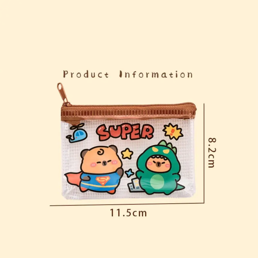 防水カピバラ収納袋 PVC 漫画小銭入れミニ財布キッズギフト