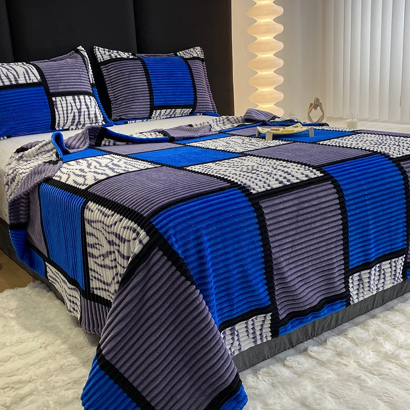 침실용 부드러운 담요, 격자 무늬 던지기 담요, 푹신한 담요, 침실 침대 소파 및 거실 소파 