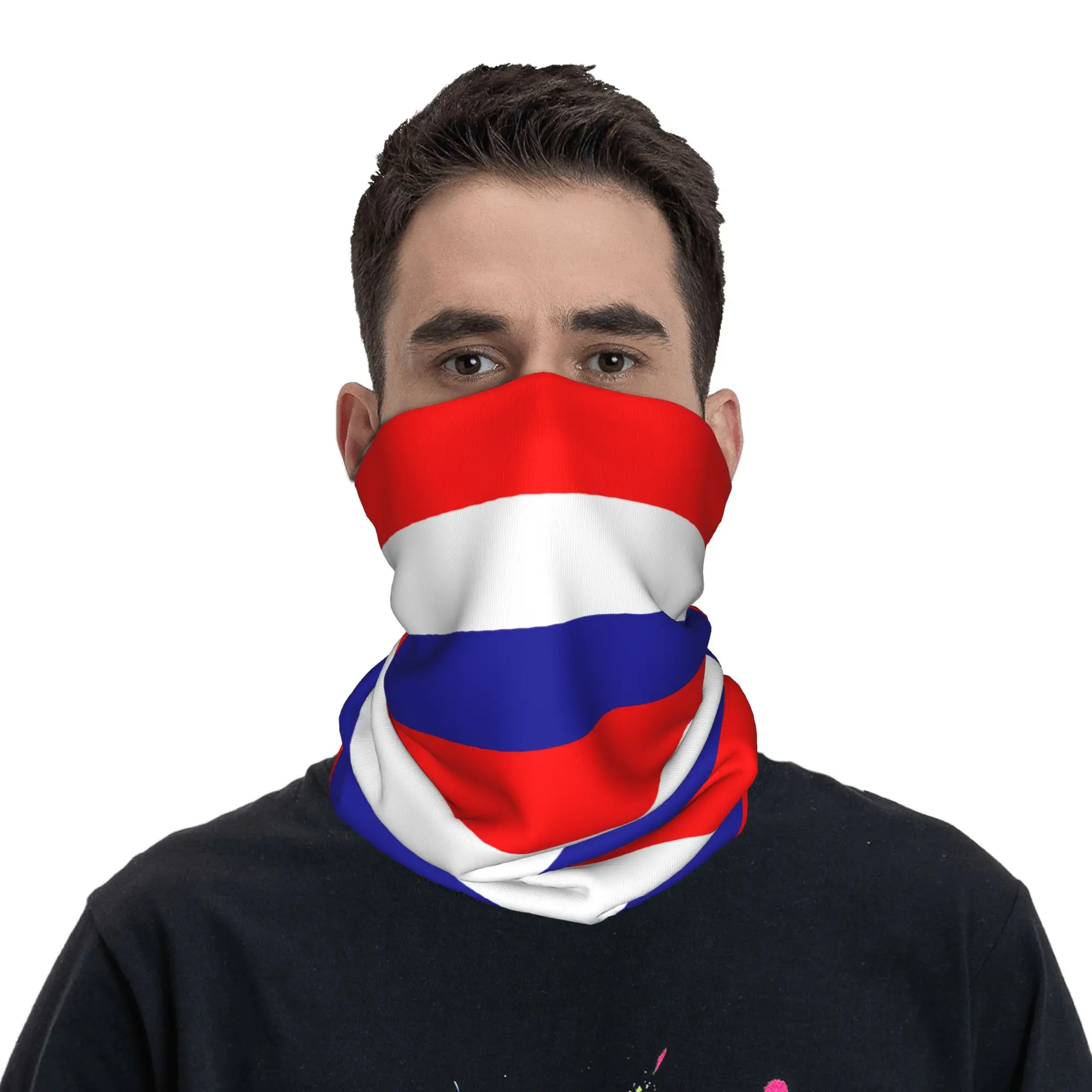 

Croatia Flag Emblem Stripe Bandana Fashion Punk Balaclava Autumn Hiking Sun Protection Bicycle Mask Neck Cover Tactical Mask