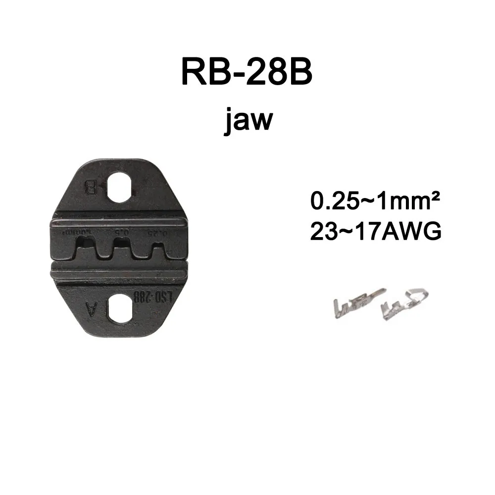 LUBAN – MINI outil de sertissage de STYLE européen, ensembles de pinces à sertir pour série RB RB28B RB48B RB16WF RB06WF RB03H RB02 mâchoires