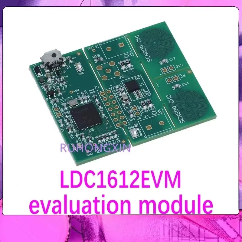 

Модуль оценки LDC1612EVM: двухканальная индукционная катушка датчика LDC1612 для платы печатной монтажки (MSP430)