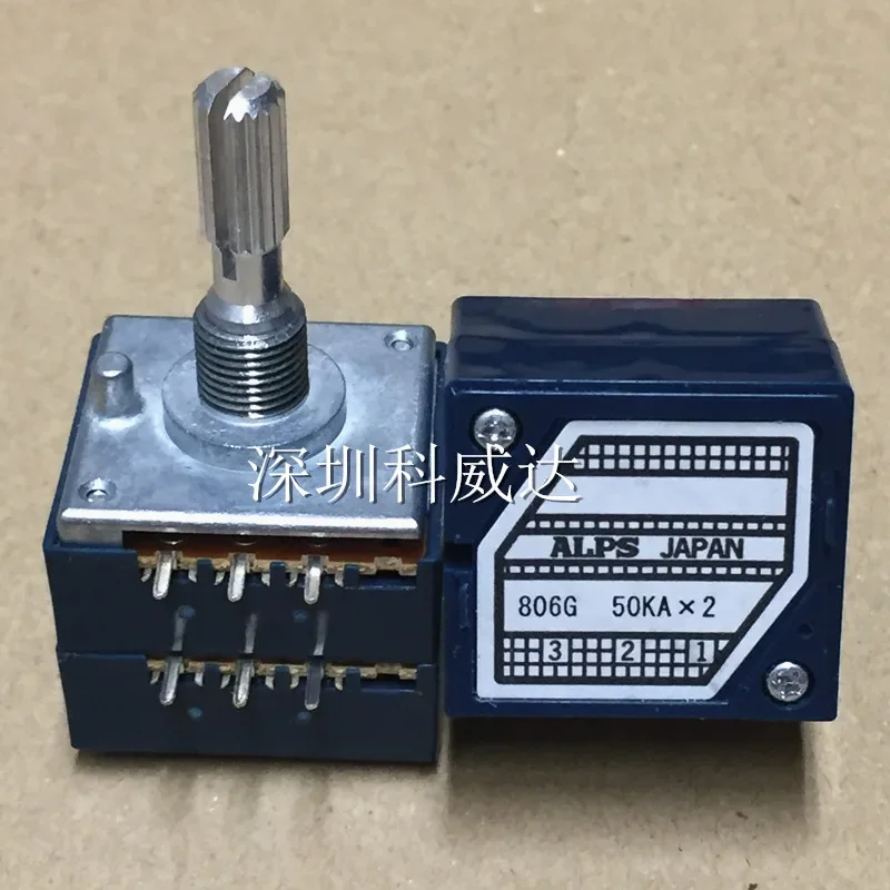 Original Japanese ALPS 27 potentiometer fever level volume potentiometer dual 6-pin 50K