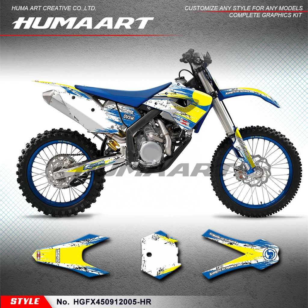 

Виниловая наклейка HUMAART Racing Graphics для Husaberg FX 450 2009 2010 2011 2012, HGFX450912005-HR