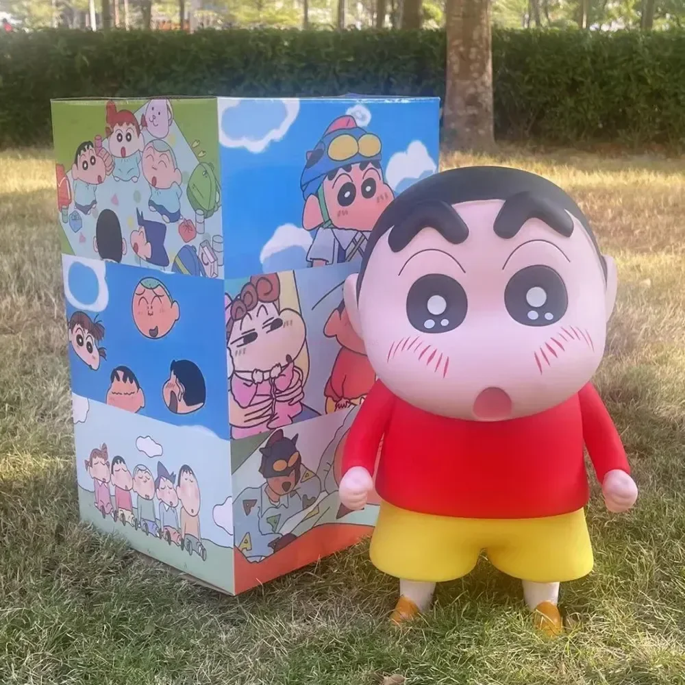 Crayon Shin-Chan Figure Anime Figures Model Personalized Creative Figures 1:1 Large Vinyl Superman Shinchan Figure Ornaments Toy