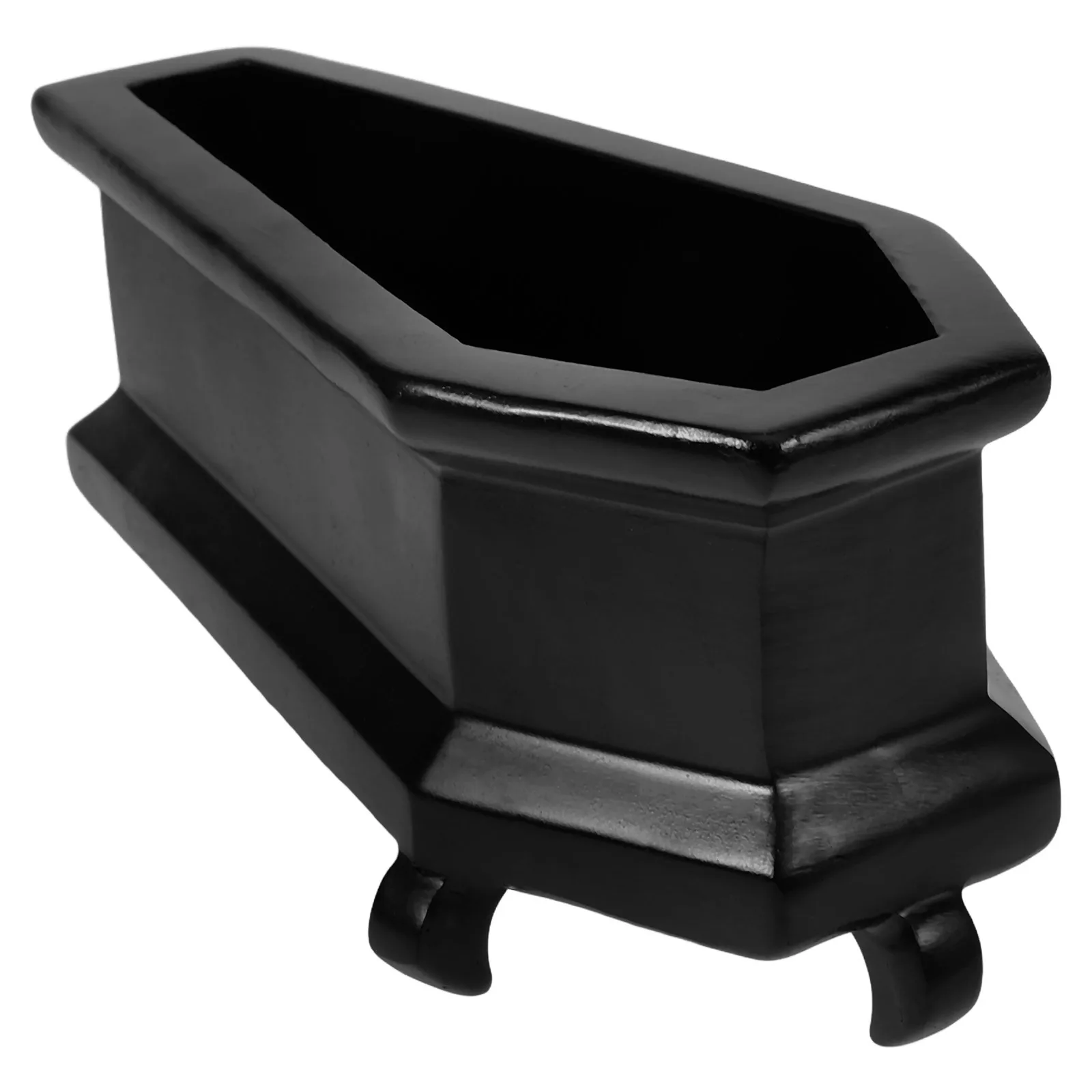 

Coffin Shape Flower Pot Resin Craft Cactus Bonsai Succulent Planter Vintage Decorative Garden Outdoor Home Table Centerpiece