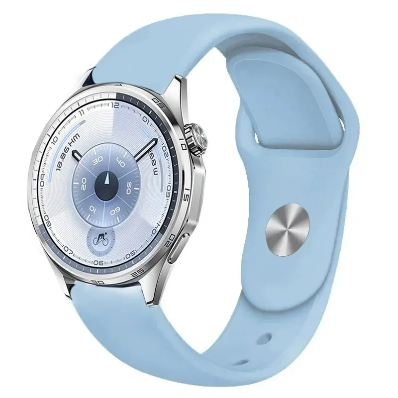 18mm 20mm 22mm スポーツシリコンストラップ Huawei Watch 5 GT6-5-4 Pro 46mm ブレスレット リストバンド Huawei Watch 5 GT6-5-4 Pro 41mm 42mm対応