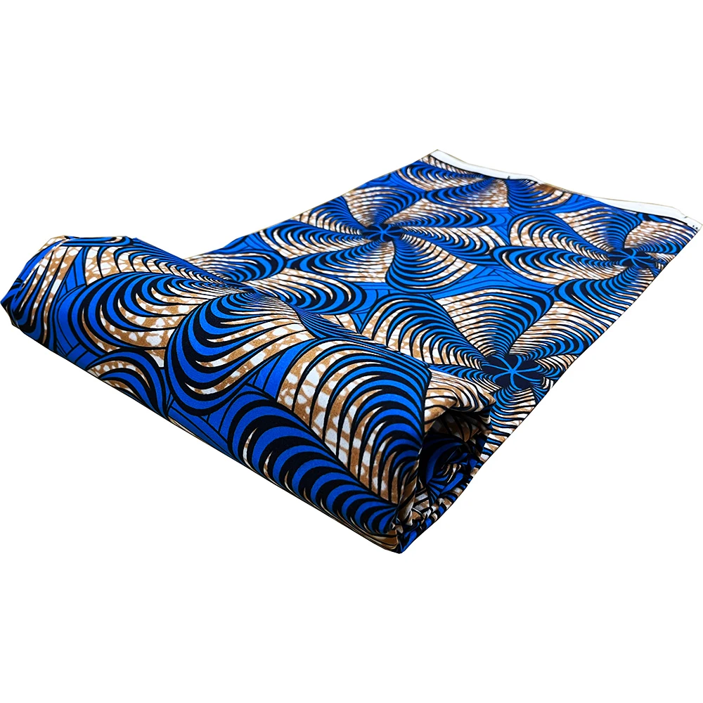 High quality African Ankara printed wax fabric, handmade DIY material, 100% polyester