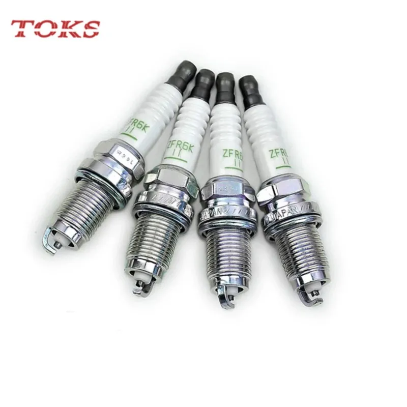 TOKS 4PCS 9807B-5617P ZFR6K11 Iridium Spark Plug For Honda Accord Civic CR-V FR-V 2.0/2.3/2.4L 9807B5617P 9807B 5617P ZFR6K-11