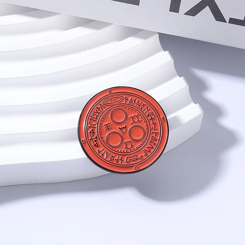 Halo of the Sun Symbol Emblem Enamel Pin Gothic Horror Game Cult Organization The Order Symbol Brooch Lapel Badge Jewelry Gifts