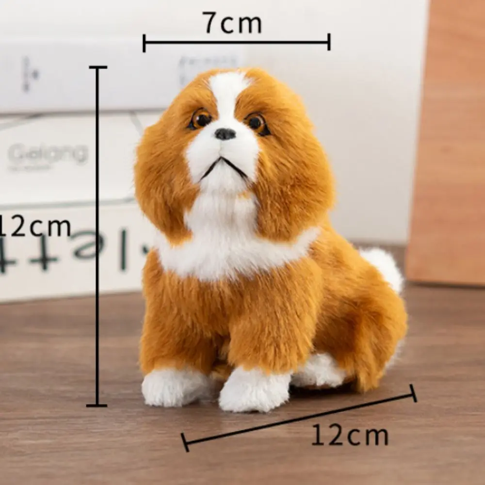 Crouching ตุ๊กตาสุนัขน่ารักตุ๊กตา Fluffy Border Collie สุนัขจําลองตุ๊กตาของเล่นนุ่มสบาย Sheepdog หมอน Plush