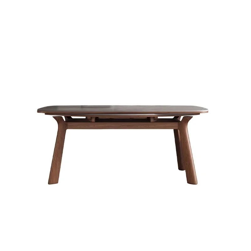 

Household small apartment variable round table modern simple light luxury square and round dining table