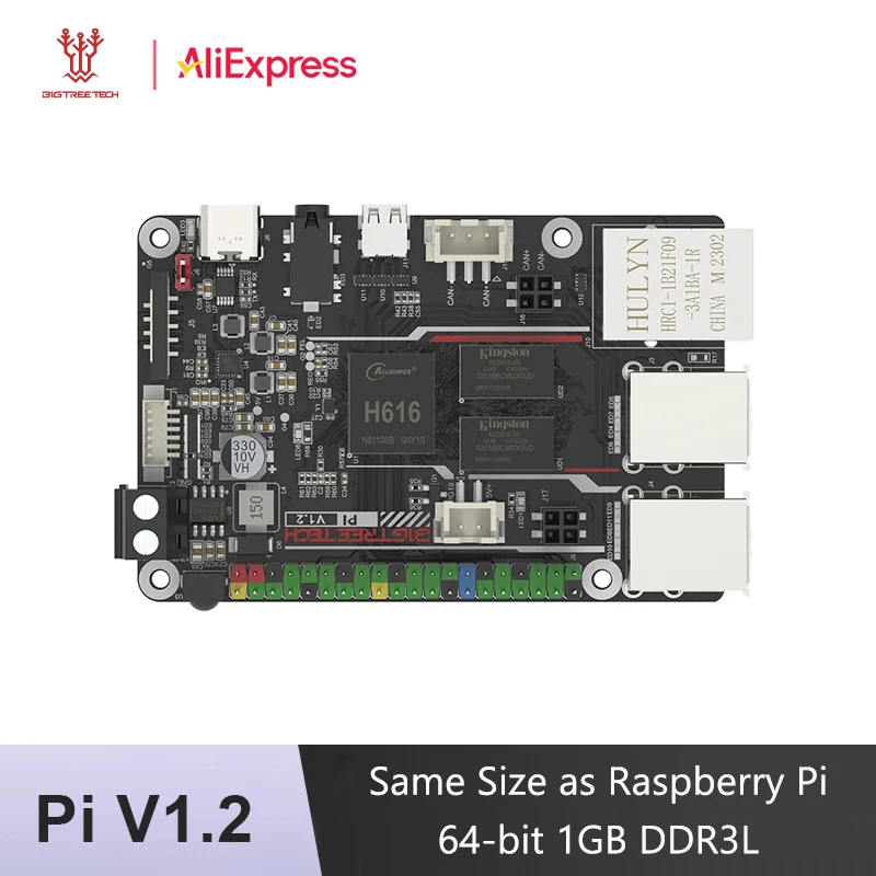 

BIGTREETECH PI V1.2 Board BTT Quad Core Cortex-A53 2.4G WiFi 40Pin GPIO VS Raspberry PI 3B Orange Pi For Klipper 3D Printer DIY