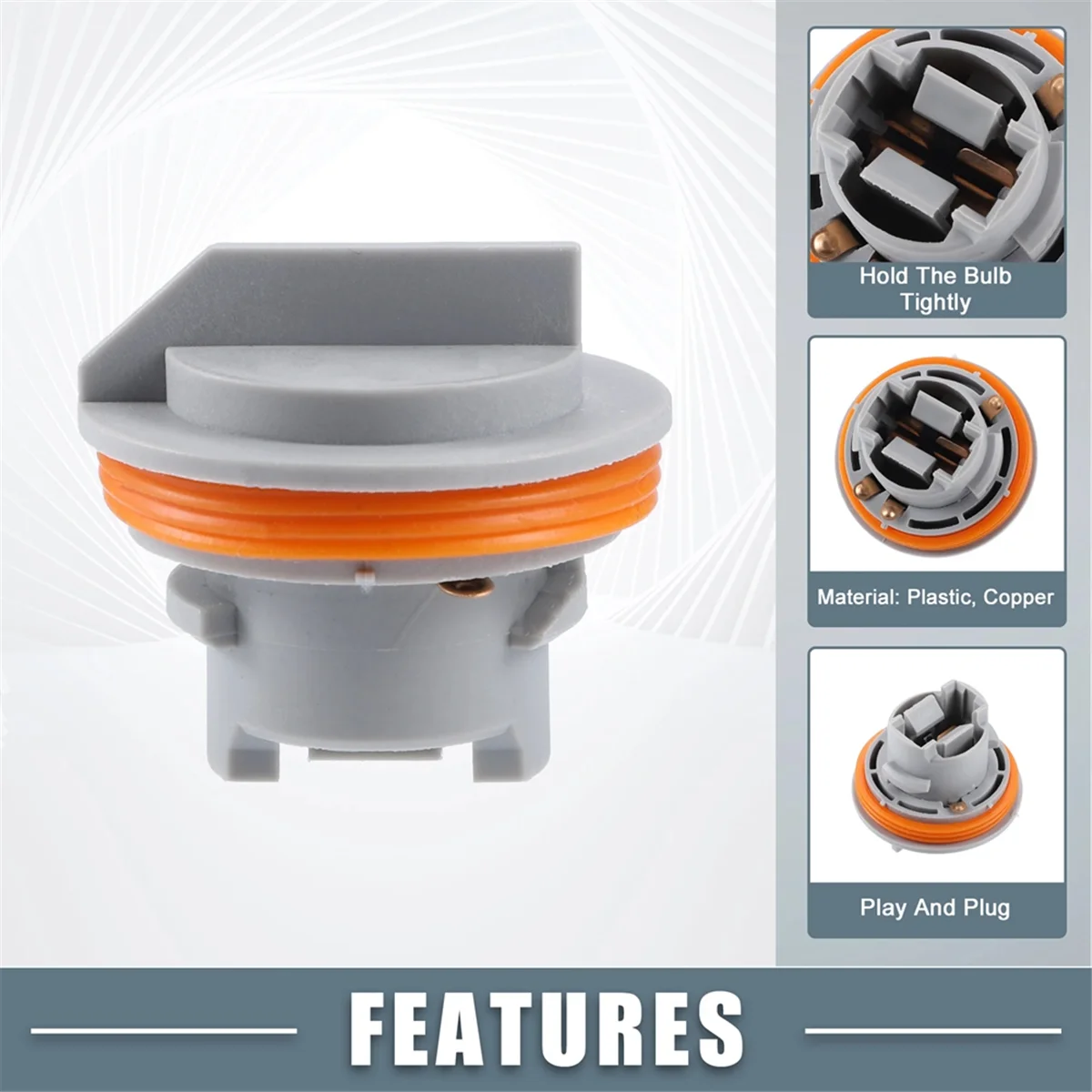 Classic 4pcs 4676589 Rear Brake Taillight Light Bulb Socket for Chrysler Town & Country 1996-2000 for Jeep Liberty 02-04