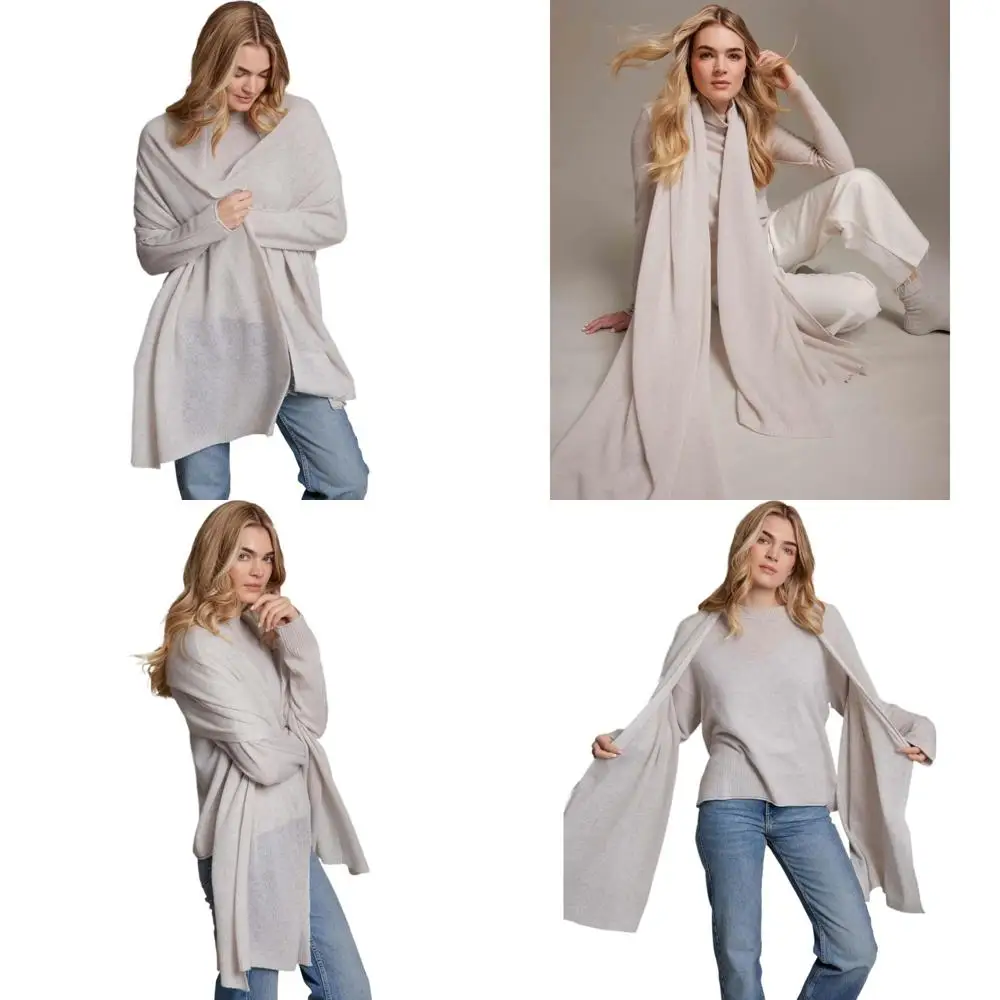 

Luxury Lightweight 100% Cashmere Travel Wrap for Comfort and Style
