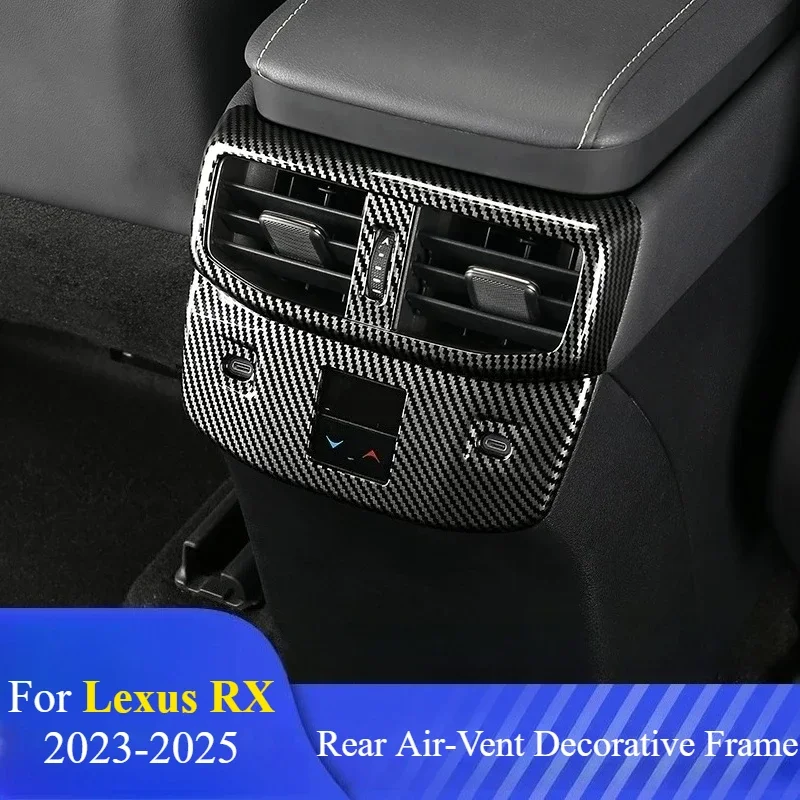 Rear‑Air‑Vent‑Outlet‑Frame Anti‑Scratch Decor‑Trim Bezel Custom Precise Fit Accessories For Lexus RX350h/RX450h/RX500h 2023-2025