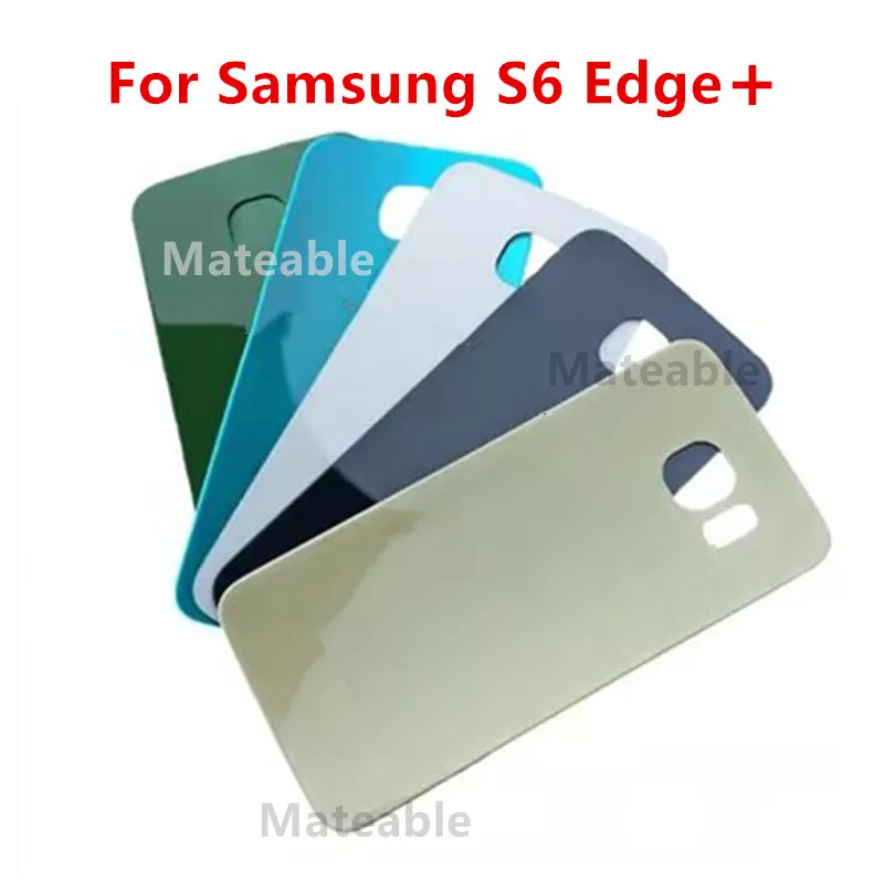 S6Edge+ Battery Back Cover For Samsung Galaxy S6 Edge Plus G928 Glass Housing Repair Replace Door Phone Rear Case + Camera Lens