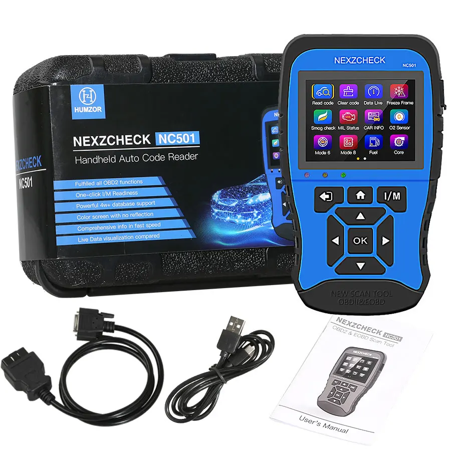 

HUMZOR NexzCheck NC501 OBD2 & EOBD Scanner for Universal Vehicles