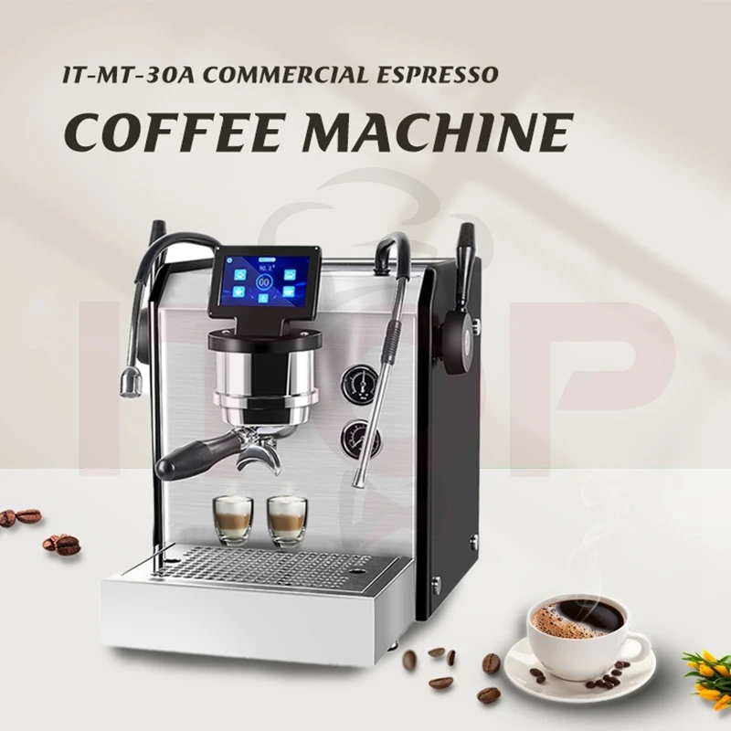 ITOP 9Bar Semi-Automatic Espresso Machine Maker LCD Touch Screen Precise Temperature Control Rotary pump Adjustable Pressure