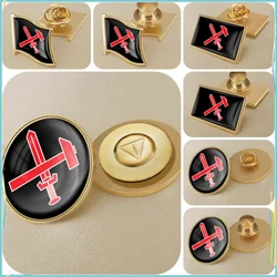 Black Front Strasserism Flag Brooch Badges Lapel Pins