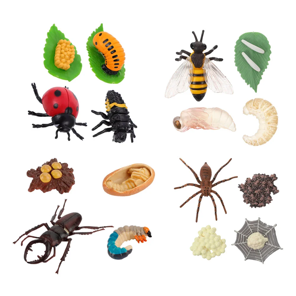 

Realistic Bugs Figure Animal Growth Cycle Ladybug Toys Frog Educational Supplies Butterfly