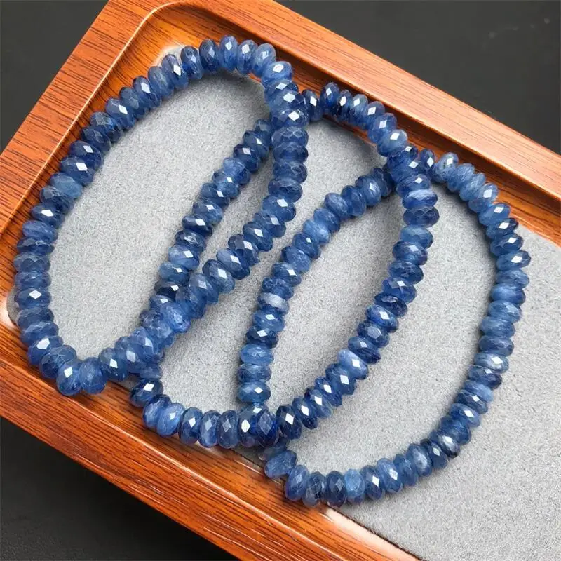 Natural Kyanite Bracelet Fashion Crystal Gemstone Reiki Woman Amulet Jewelry Healing Fengshui Gifts 1pcs