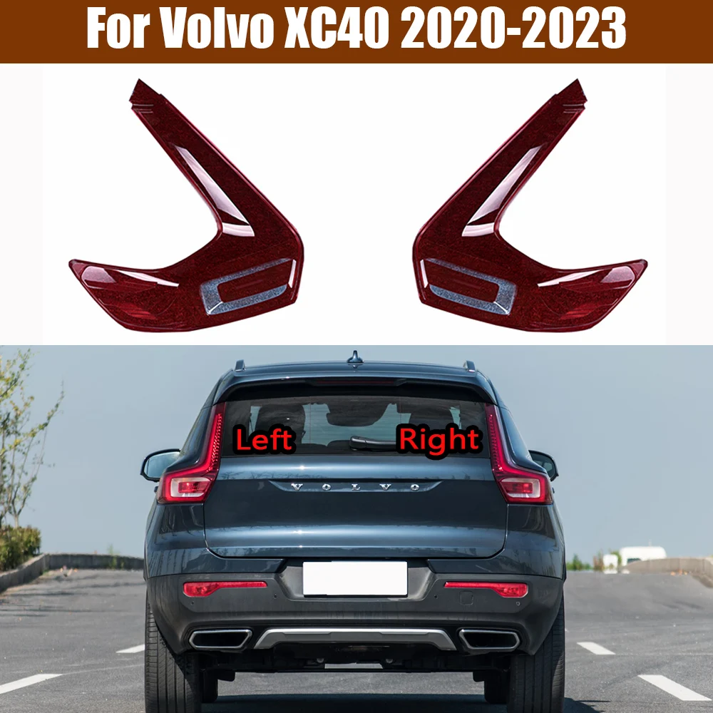 

For Volvo XC40 2020-2023 Taillight Cover Taillamp Shell Mask Transparent Lampshdade Lens Plexiglass Auto Replacement Parts