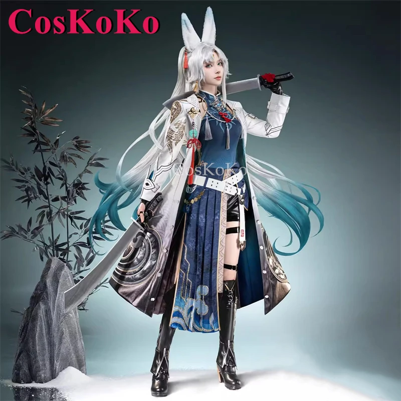 

CosKoKo Feixiao Cosplay Game Honkai: Star Rail Costume Elegant Gorgrous Sweet Battle Uniforms Halloween Party Role Play Clothing