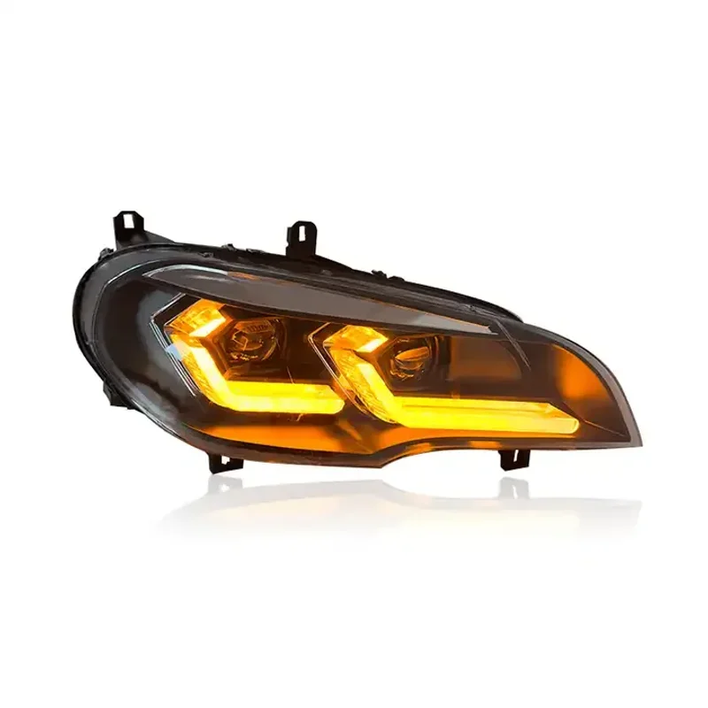 SMVP السيارات تعديل إضاءة السيارة LED نظام المصابيح الأمامية لسيارات BMW X5 E70 2008-2013 المصابيح الأمامية الجبهة بدوره إشارة التوصيل والتشغيل