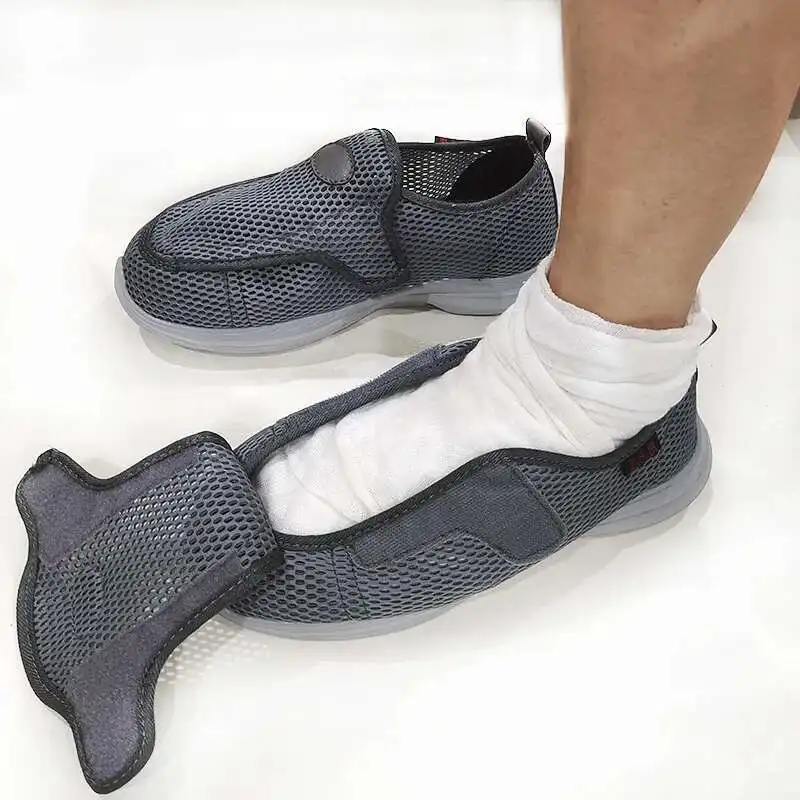 Women Men Diabetic Shoes Summer Breathable Injury Bandaging Surgery For Patients Swollen Feet Adjustable Shoe Width Shoes