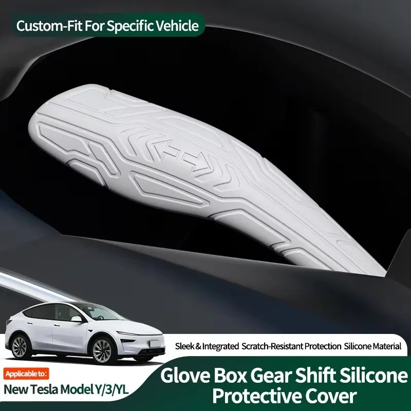 For Tesla Model Y Juniper Model 3 Highland YL 2025+ Silicone Steering Column Shifter Cover Gear Shift Lever Protective Shell