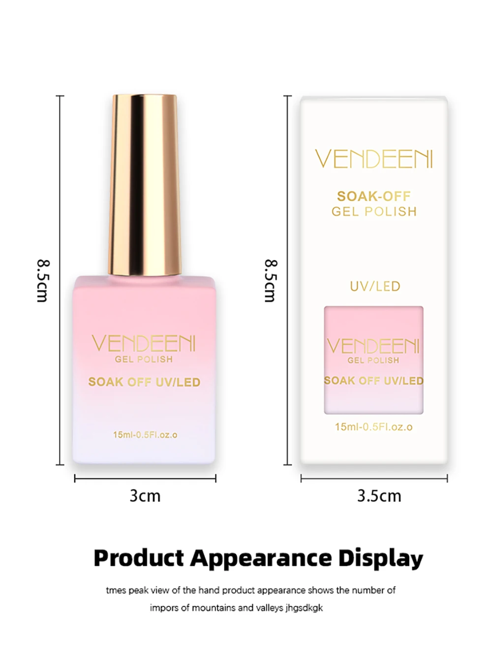 Vendeeni 9 Farben/Set Sunglow Cat Eye Gel Nagellack Magnetischer UV Soak-Off Gel-Lack Sunset Rosy Clouds Light Gel mit Display – Detail 10