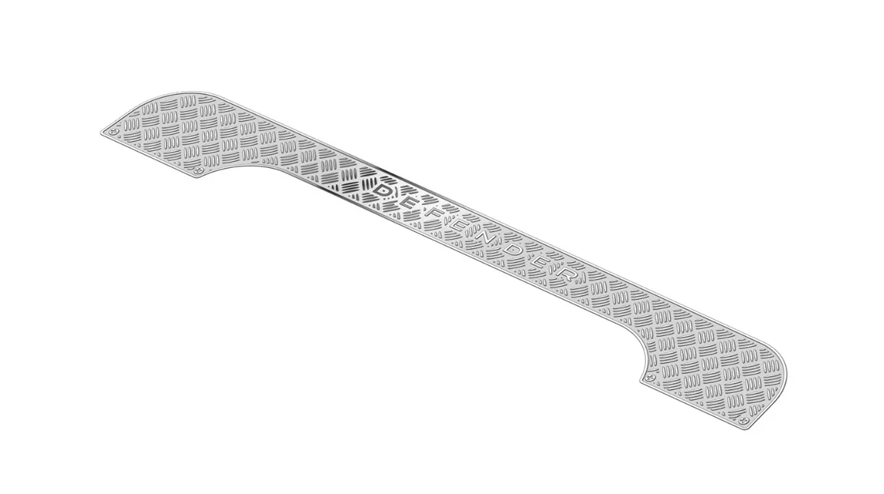 Gesimuleerde roestvrijstalen decoratieve plaat voor 1/10 RC Crawler Car MJX H8H DEFENDER Accessoires